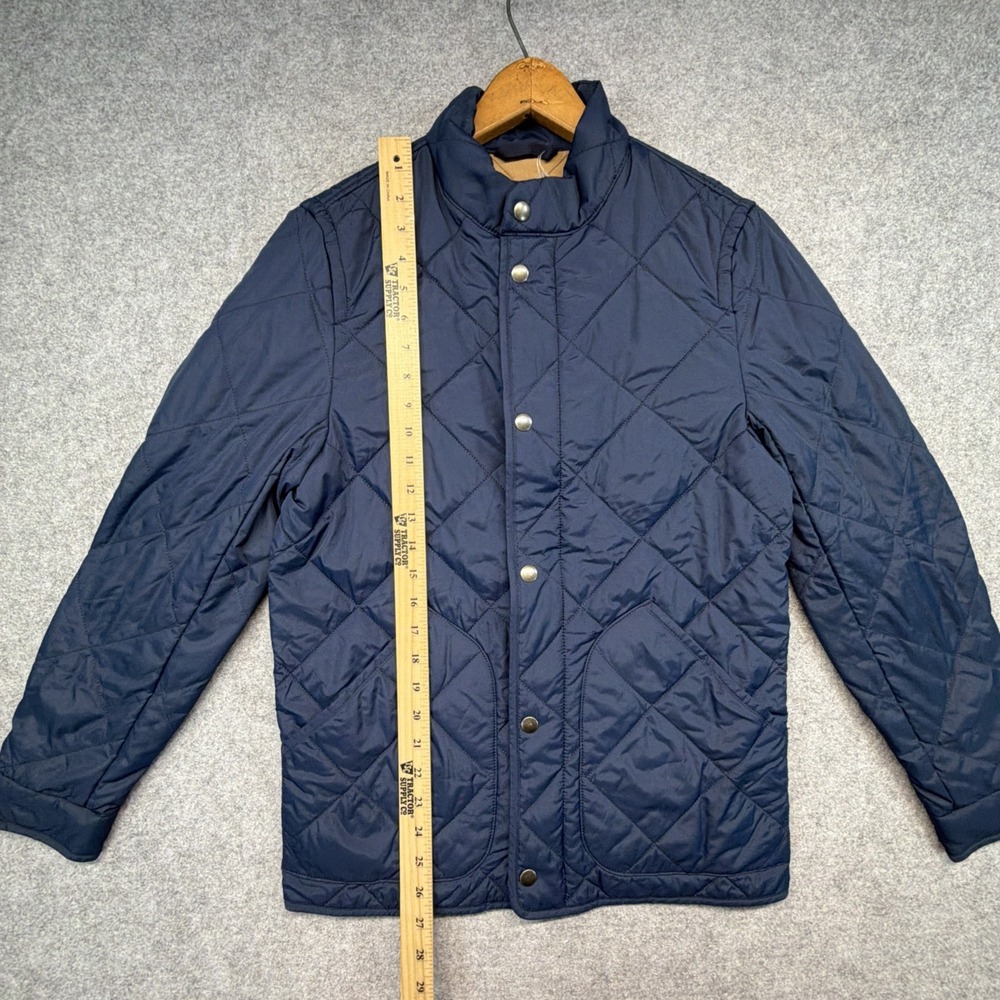 J Crew Walker Jacket Mens XS Navy Blue Quilted Insulated Lined Full Zip - Picture 5 of 8